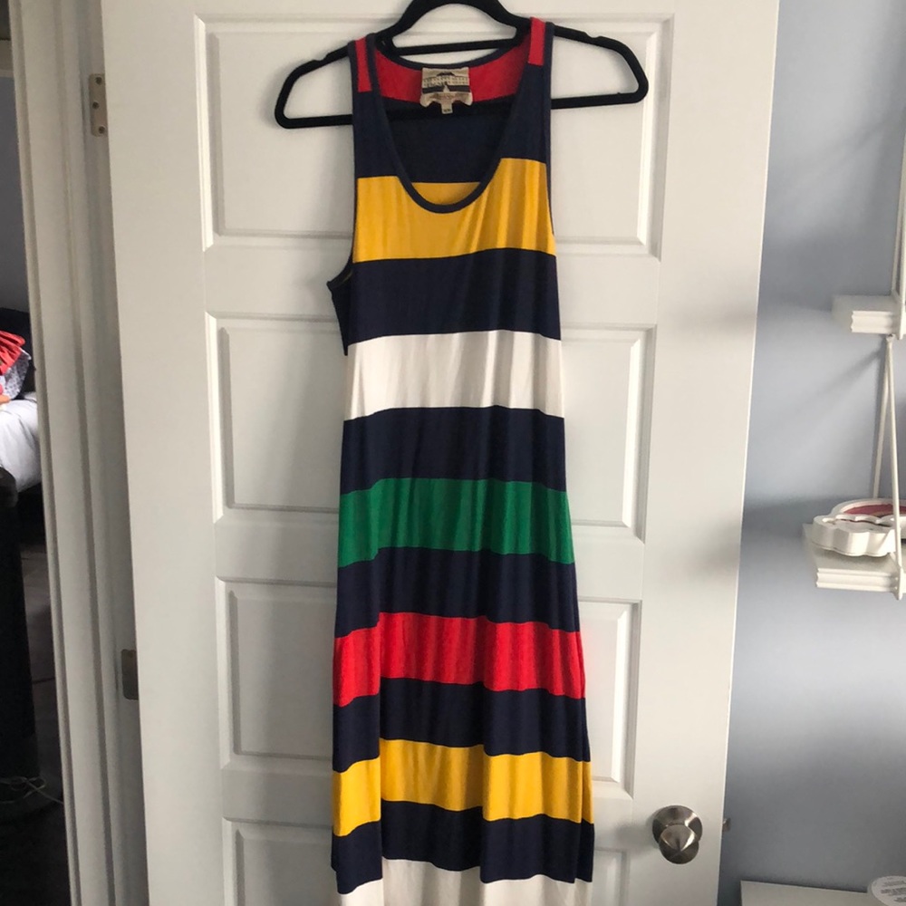 HBC striped maxi dress